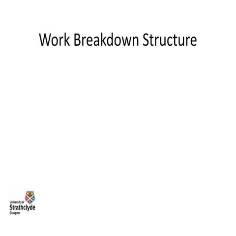 Work breakdown structure
