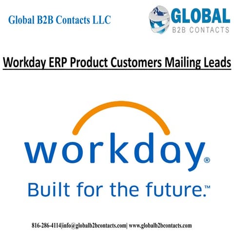 Workday ERP product customers mailing leads