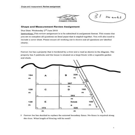 Worked solutions review assignment