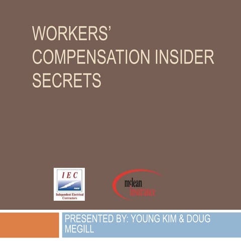 Workers' Compensation Insider Secrets For Electrical Contractors