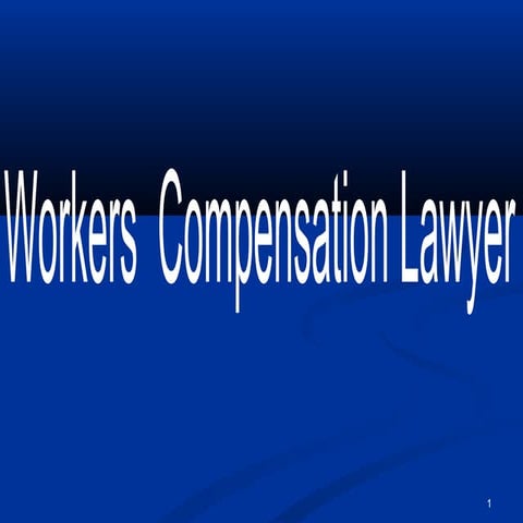Workers’ Compensation Lawyer