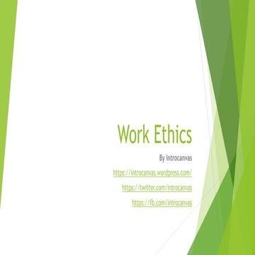 Industrial Work Ethics