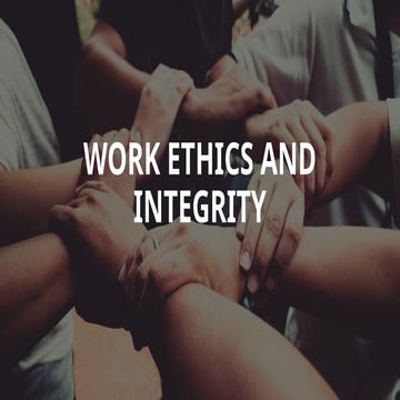 Work Ethics and Integrity.pptx classwork