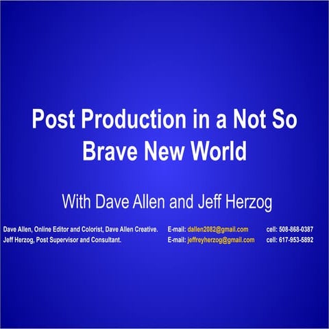 Workflow Presentation