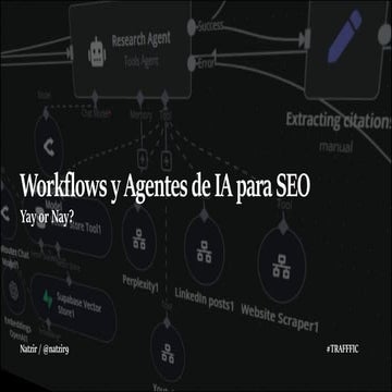 Workflows y agentes de IA para SEO - Por Natzir
