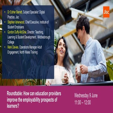 Roundtable: How can education providers improve the employability prospects o...