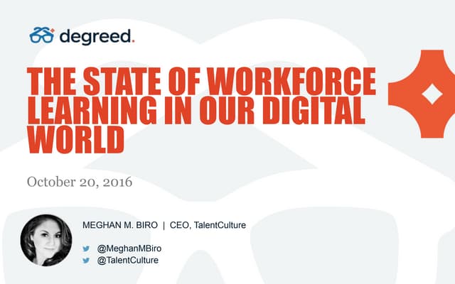 The State of Workforce Learning in Our Digital World