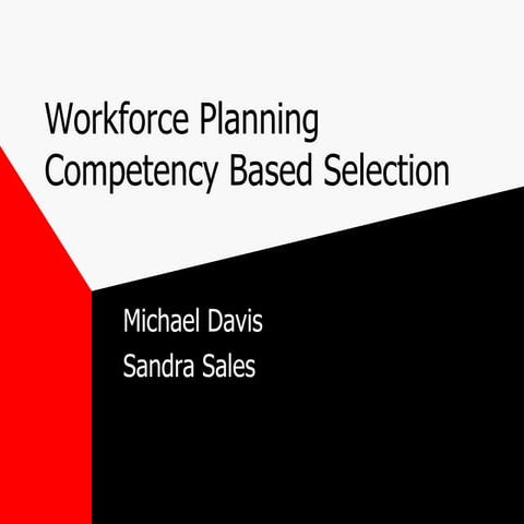 Competency Based Selection Presentation