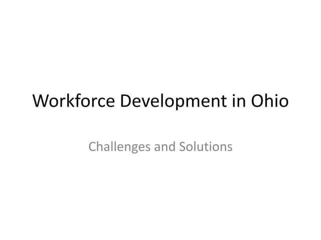Workforce Development In Ohio