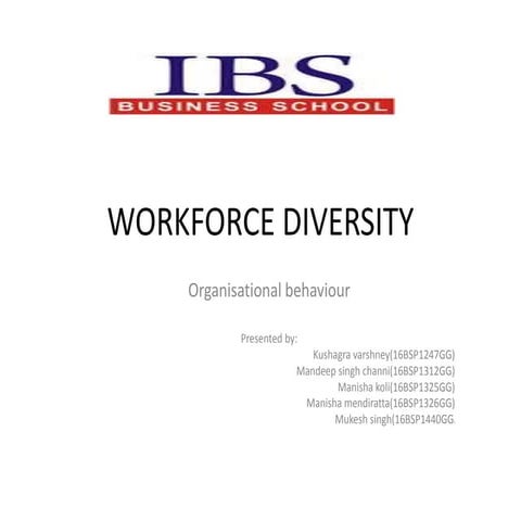 Workforce diversity