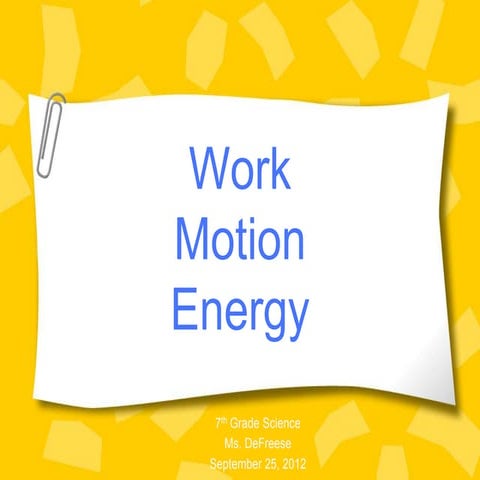 Work force energy ppt final wiki