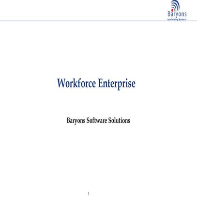 Workforce enterprise ppt