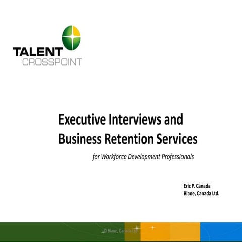 Executive interviews for workforce development professionals
