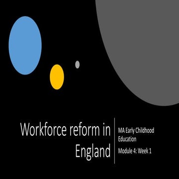 Workforce reform in england