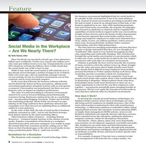 Social Media in the Workplace - Are We Nearly There?