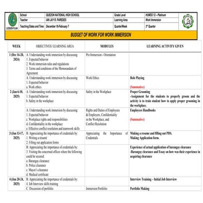 Work Immersion - BUDGET - 3rd Quarter - Copy.docx