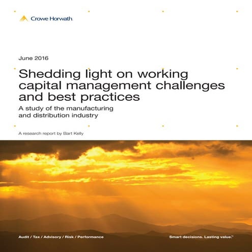 Working Capital Management Challenges 