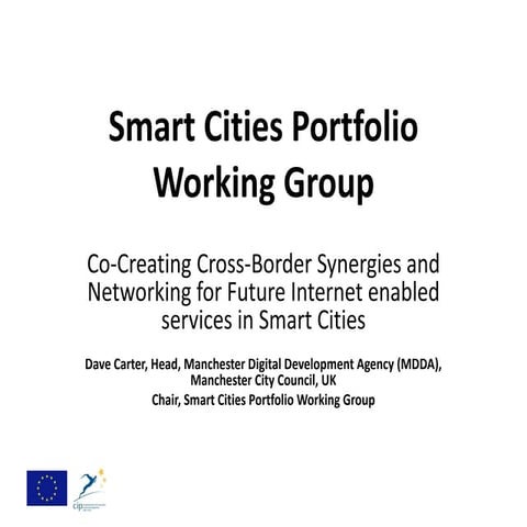 Working Group Smart Cities – ICT PSP Smart Cities Portfolio March 2012