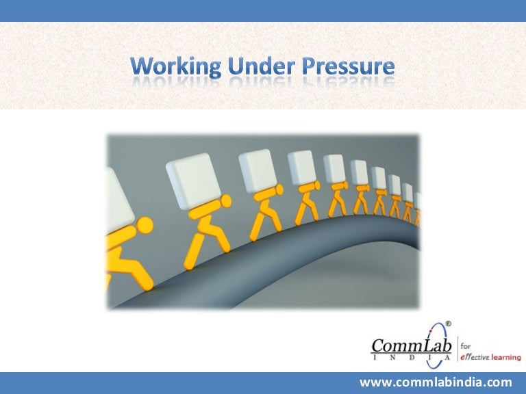 Working underpressure