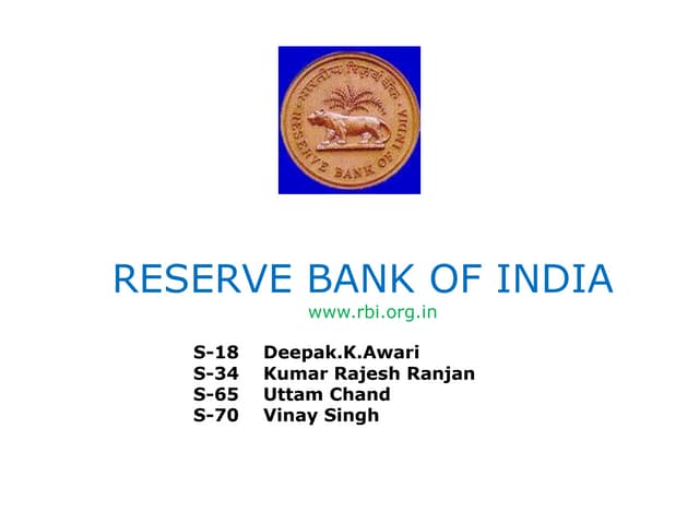 Working and functions_of_rbi[1]