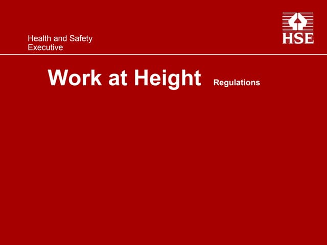 working_at_height_presentation related with HSE