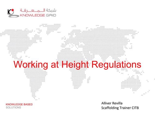 Working at height regulations