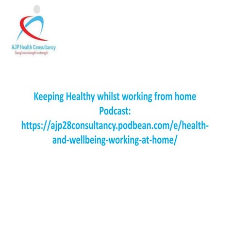 Working at home Top tips