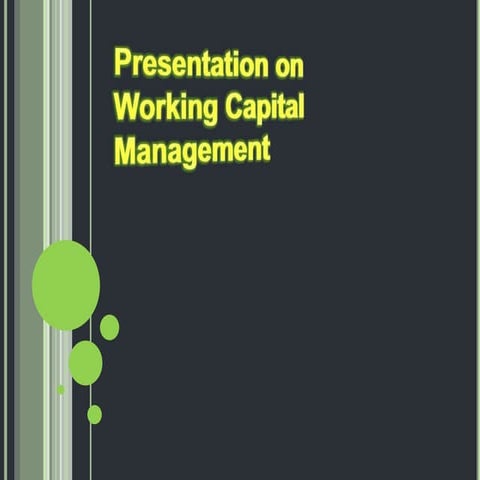Working capital
