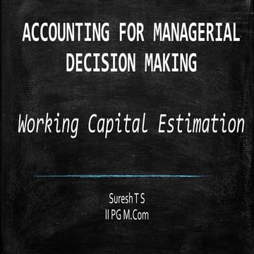 Working capital