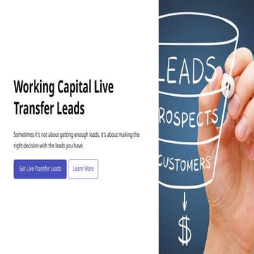 Maximizing Conversions with Working Capital Live Transfer Leads | PPTX