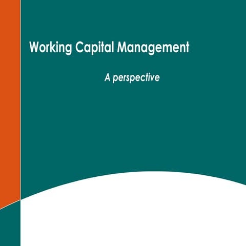 Working Capital Mgt