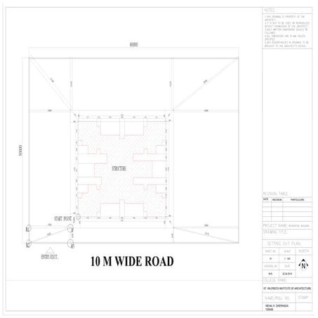Working drawing of a residential building.