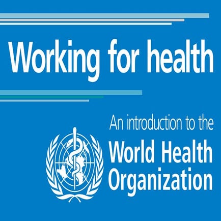 Working For Health