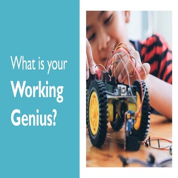Working Genius.Six Types of Working Genius