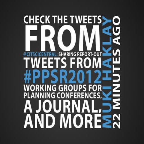 Working group tweets