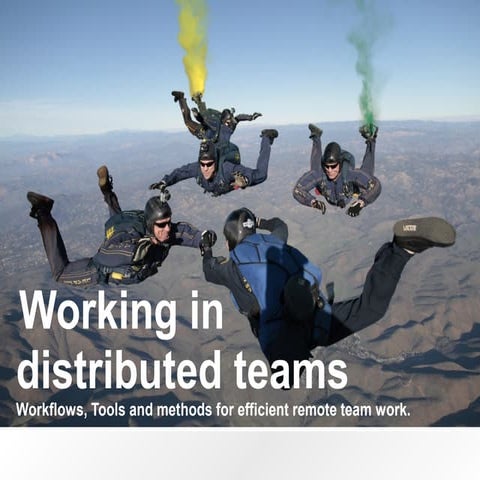 Working in distributed remote teams