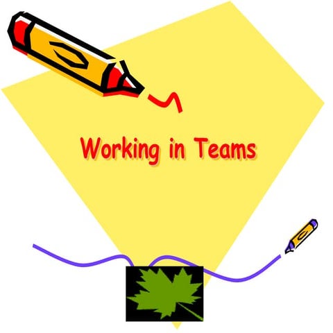 Working in teams