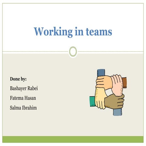 Working in teams pp