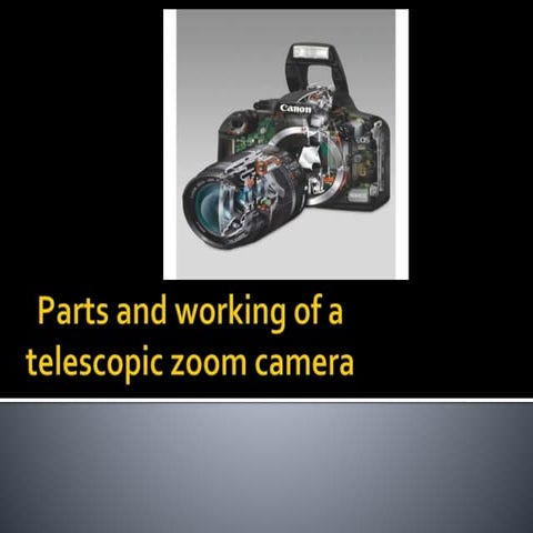 Working of digital cameras