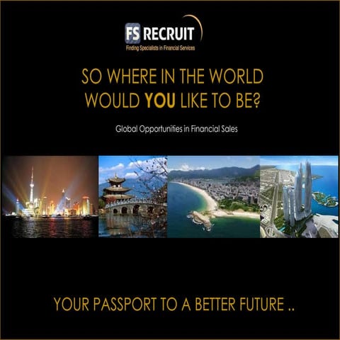 Global Opportunities in Offshore Financial Sales