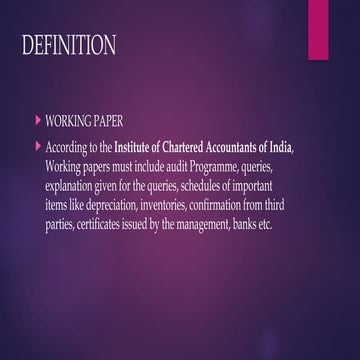 WORKING PAPERS.pptx used to know about meaning definition concept