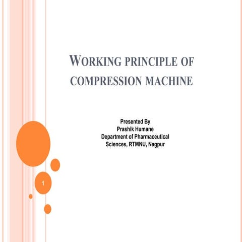 Working principle of compression machine