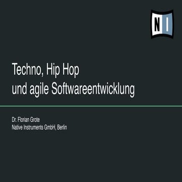 Techno, Hip Hop und agile Softwareentwicklung