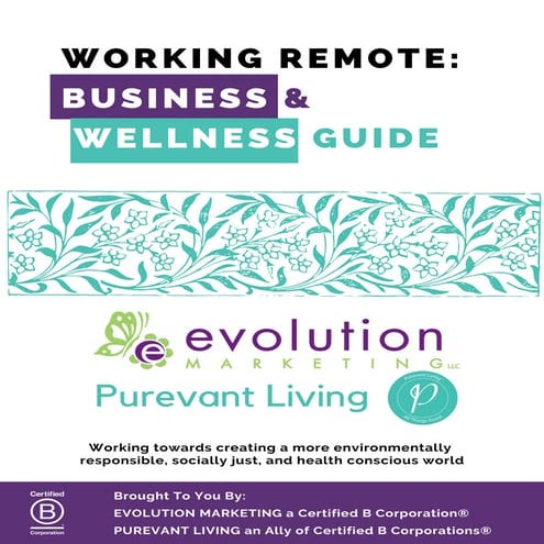 Working Remote  Business & Wellness Guide