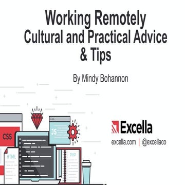 Working remotely - Cultural and Practical Advice and Tips 202003