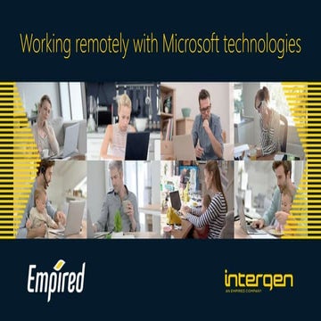 Working Remotely with Microsoft Technologies