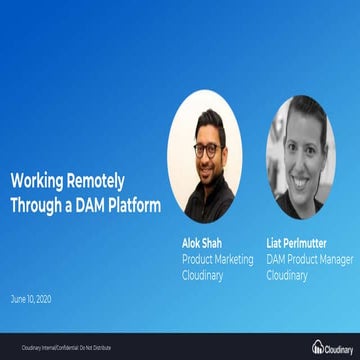 Working Remotely Through a DAM Platform