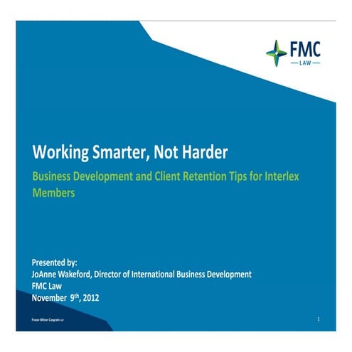 Working smarter, not harder for interlex on linked in