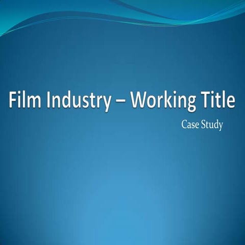 Case Study - Working Title