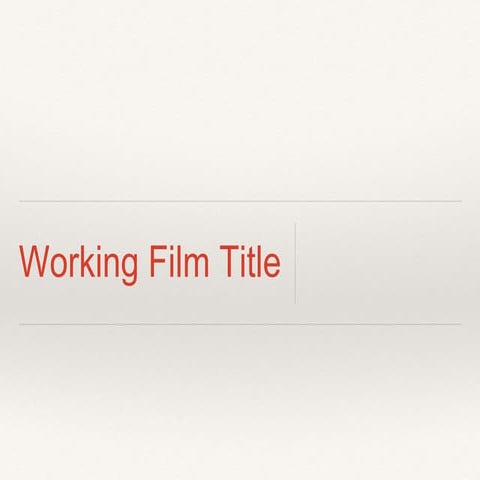 Working title film